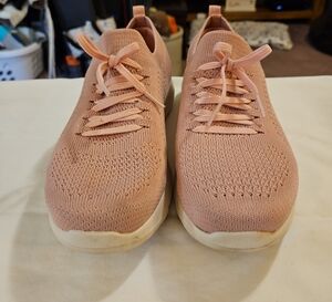 Women's Pink Knit Sneakers